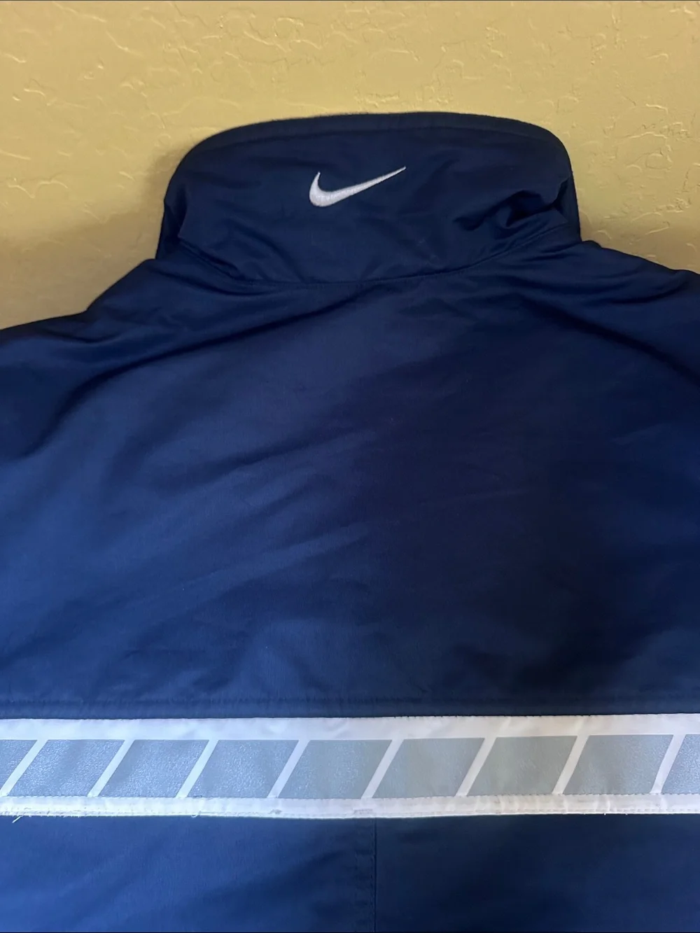 Nike Men's XXL Vintage Navy and Gray Full-Zip Insulated Windbreaker w/Fleece
